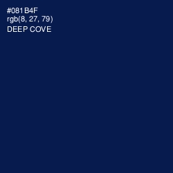 #081B4F - Deep Cove Color Image